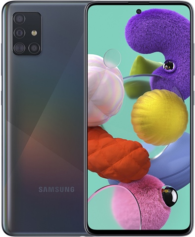 Samsung Galaxy A51 Dual Sim (4GB+128GB) Prism Crush Black